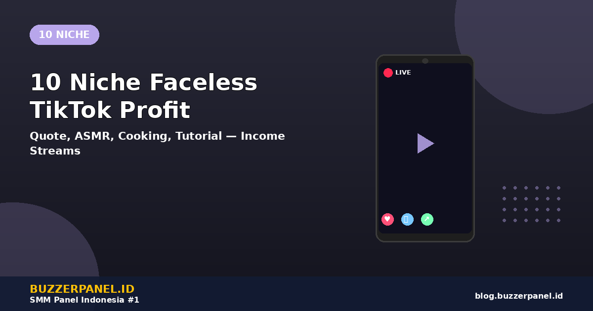 10 niche faceless TikTok profitable