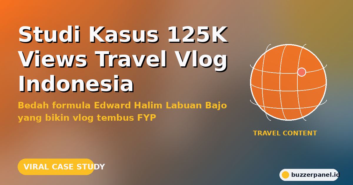 Studi Kasus Travel Vlog Viral Indonesia: Bedah Edward Halim Labuan Bajo (125K Views) untuk Creator Pemula