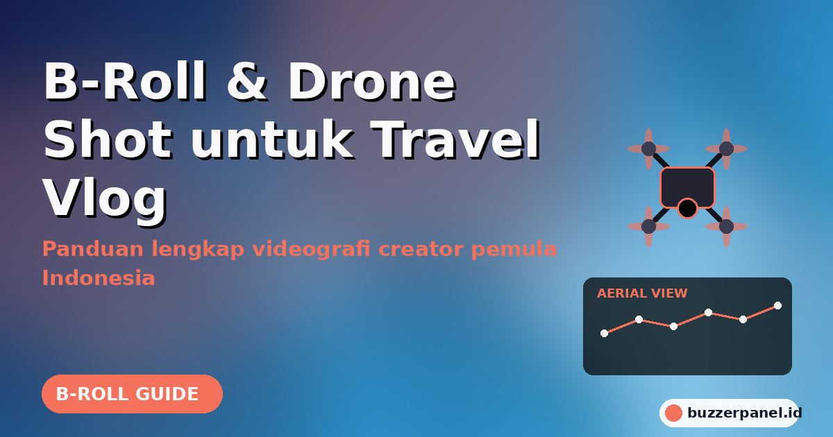 B-Roll & Drone Shot untuk Travel Vlog: Panduan Lengkap untuk Creator Pemula Indonesia