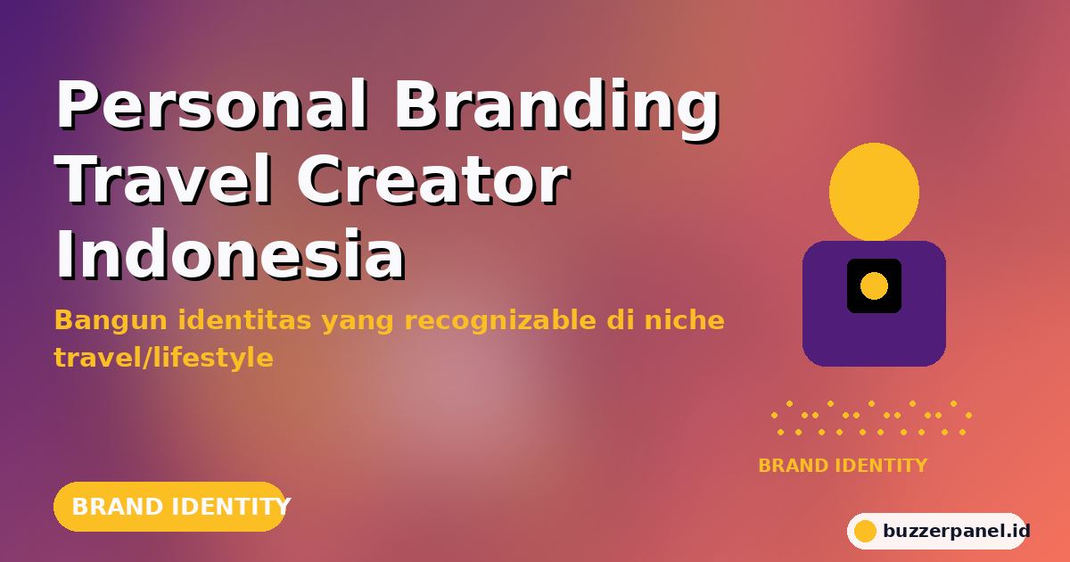 Personal Branding Travel Creator Indonesia: Cara Bangun Identitas yang Recognizable & Memorable