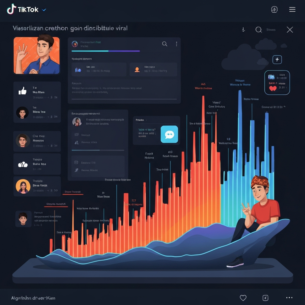 Meledakkan Followers Tiktok - Seseorang menggunakan aplikasi analisis media sosial