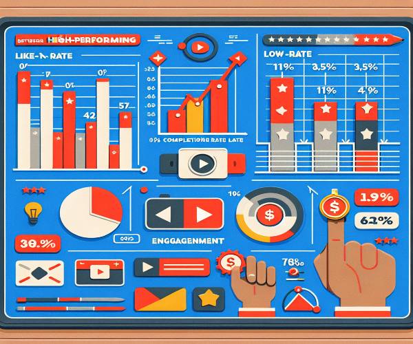 Perbandingan metrics YouTube Shorts yang viral vs yang tidak