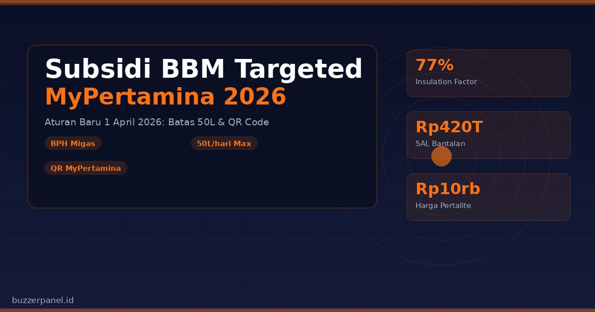 Dampak Subsidi BBM Targeted terhadap Masyarakat dan APBN Indonesia 2026