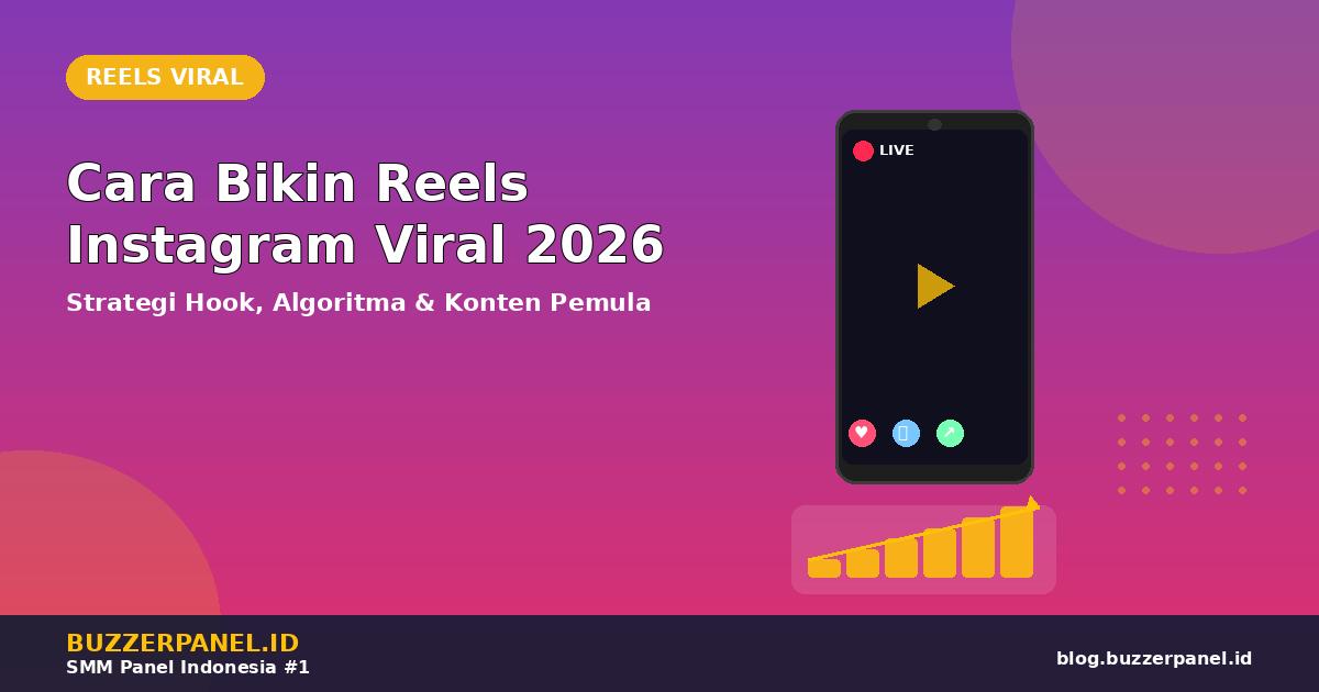 Cara Bikin Konten Reels Instagram Viral 2026: Strategi Hook, Algoritma & Konten Pemula
