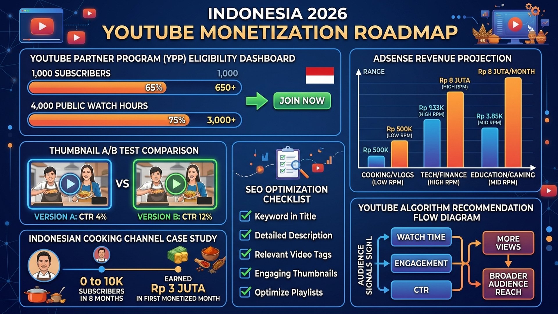 strategi monetisasi YouTube untuk kreator Indonesia 2026