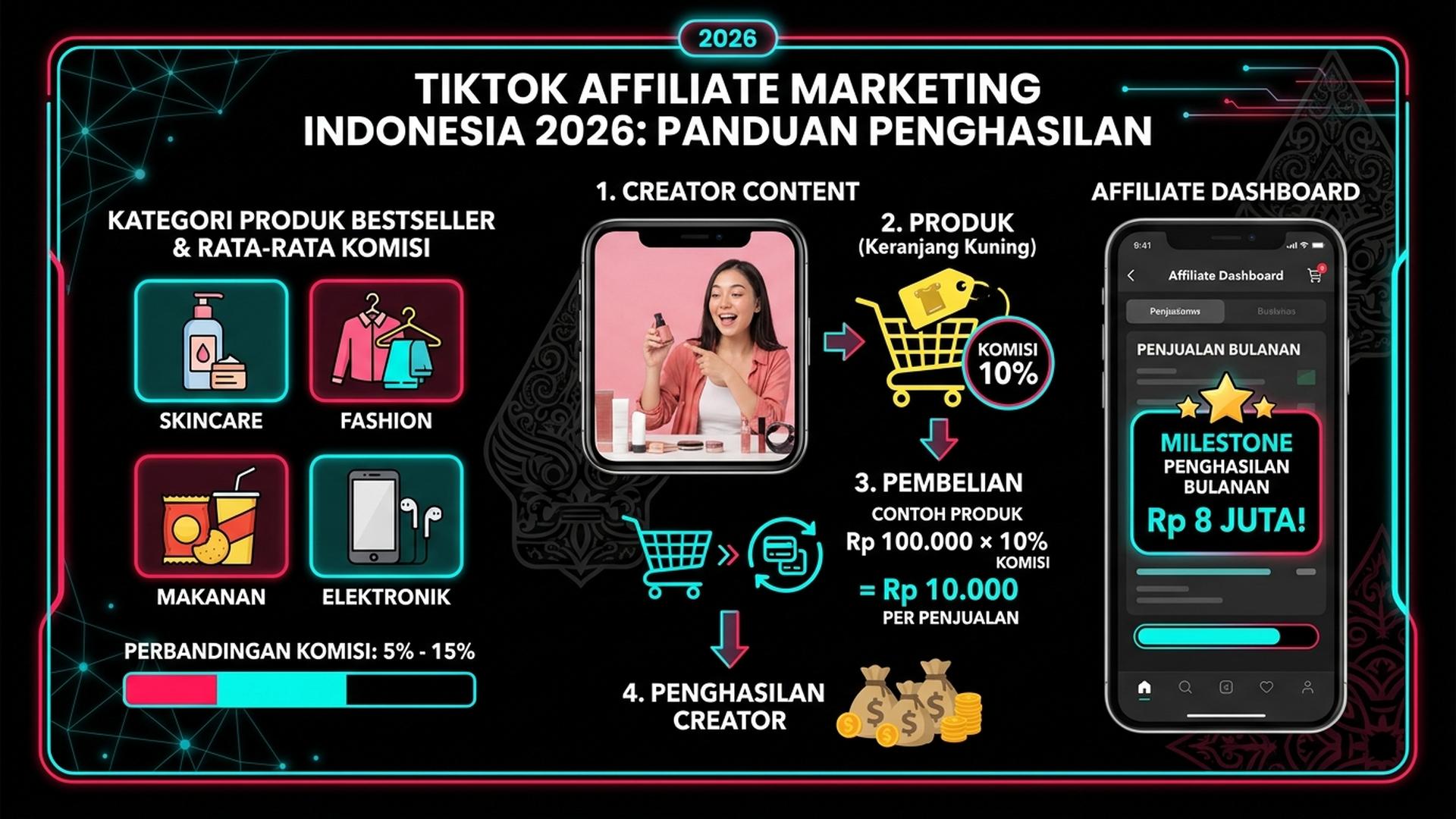 Cara Daftar TikTok Affiliate Indonesia 2026: Panduan Lengkap Cuan dari Konten Tanpa Modal