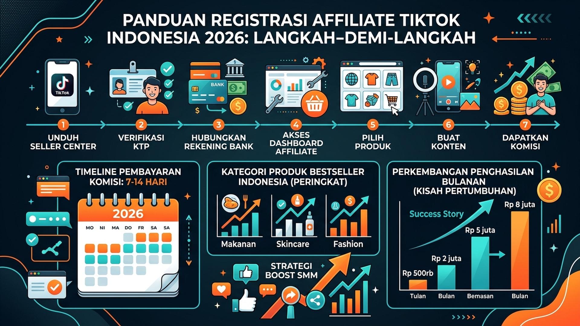 Cara Daftar TikTok Affiliate Indonesia 2026: Panduan Lengkap Cuan dari ...