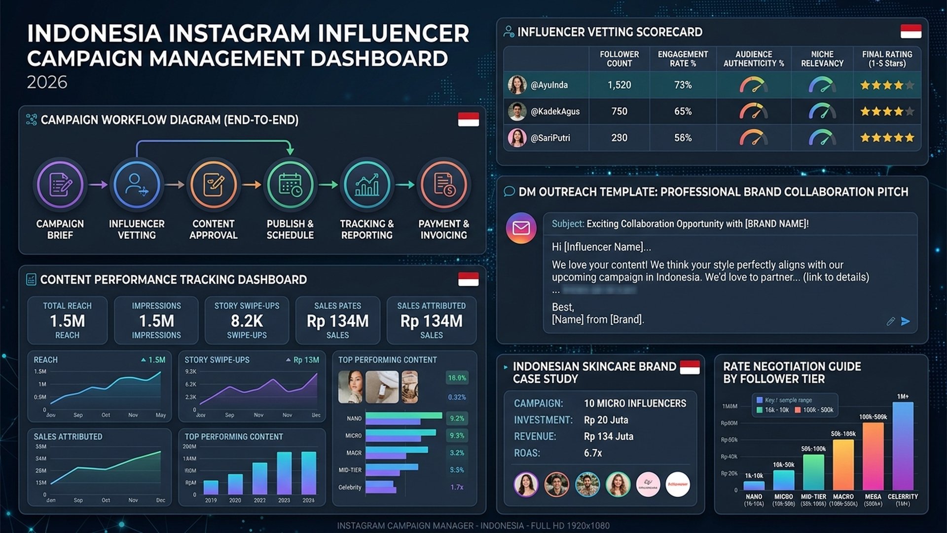 biaya endorse instagram Indonesia 2026 cara ukur ROI endorsement brand