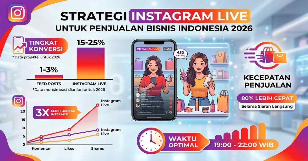 Cara Live Instagram untuk Meningkatkan Penjualan Bisnis Indonesia 2026