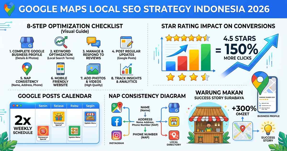 Strategi local SEO Google Maps bisnis lokal Indonesia meningkatkan pelanggan