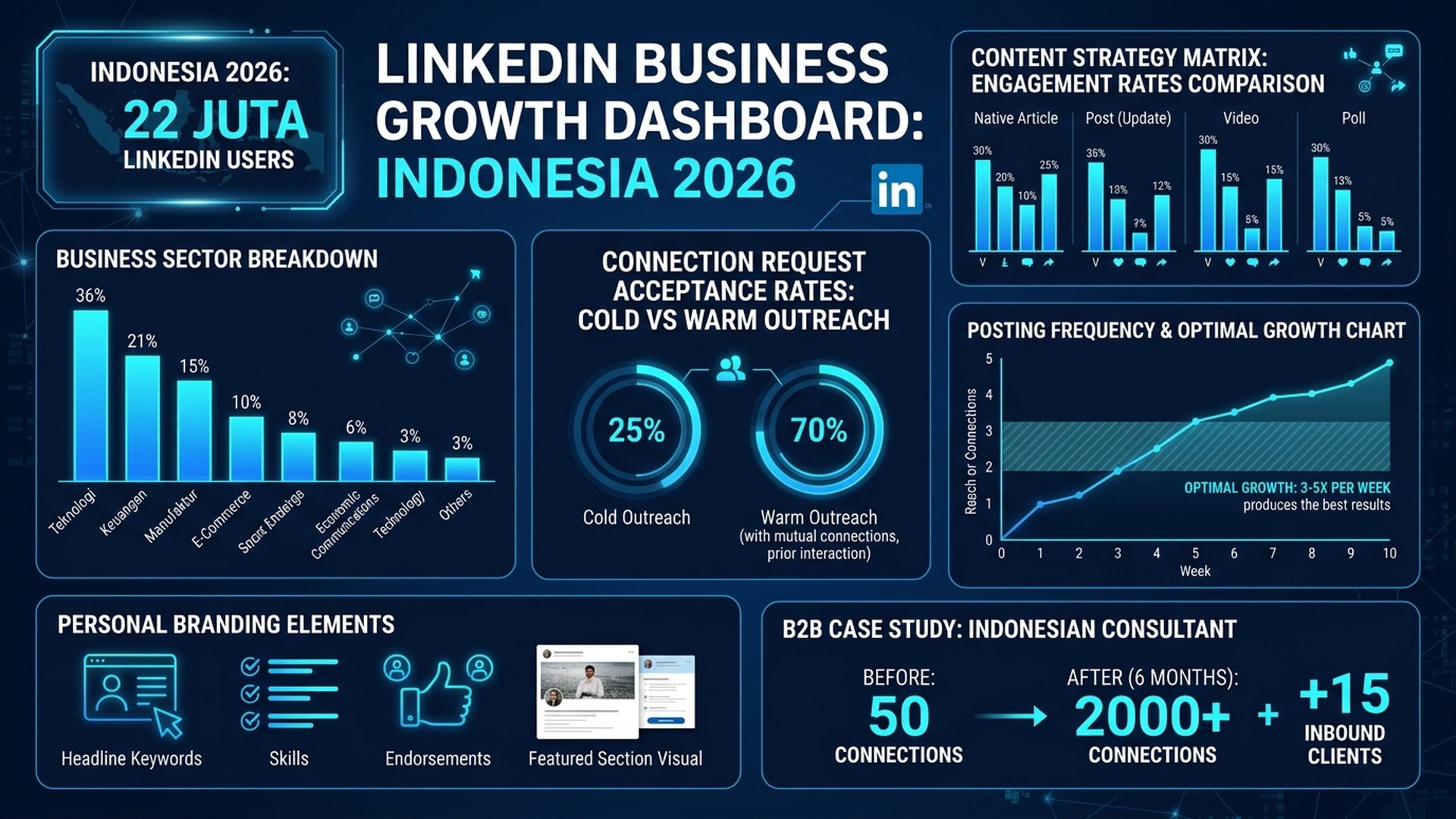 personal branding LinkedIn Indonesia 2026 - tips optimasi profil bisnis konten networking