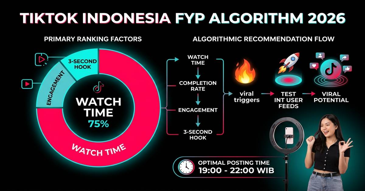 Cara Viral TikTok Indonesia 2026: 15 Strategi Konten FYP yang Terbukti