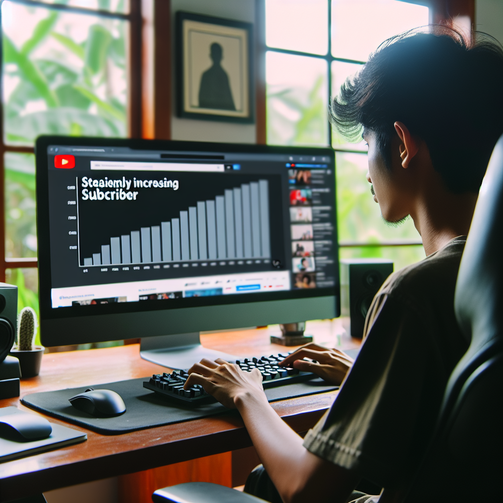 Pertumbuhan subscriber YouTube yang konsisten menuju monetisasi
