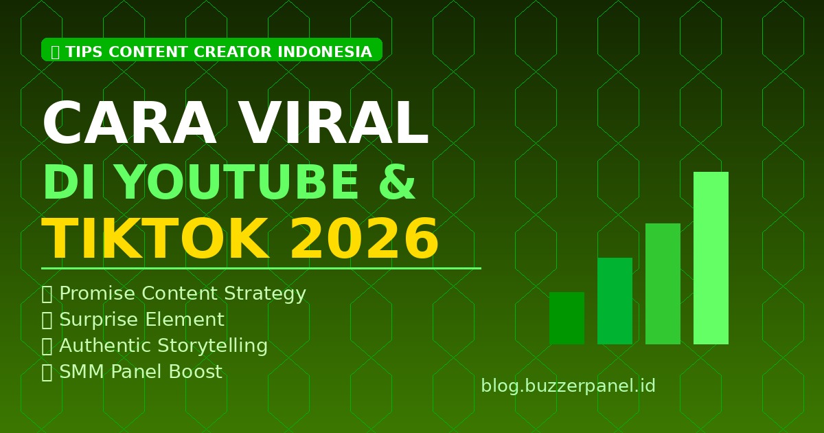 Tips membuat konten vlog viral Indonesia 2026 YouTube TikTok content creator