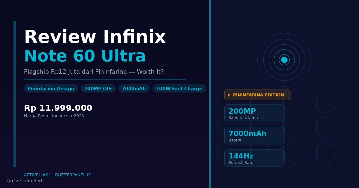 Review Infinix Note 60 Ultra Pininfarina: Flagship Rp12 Juta yang Bikin Bingung
