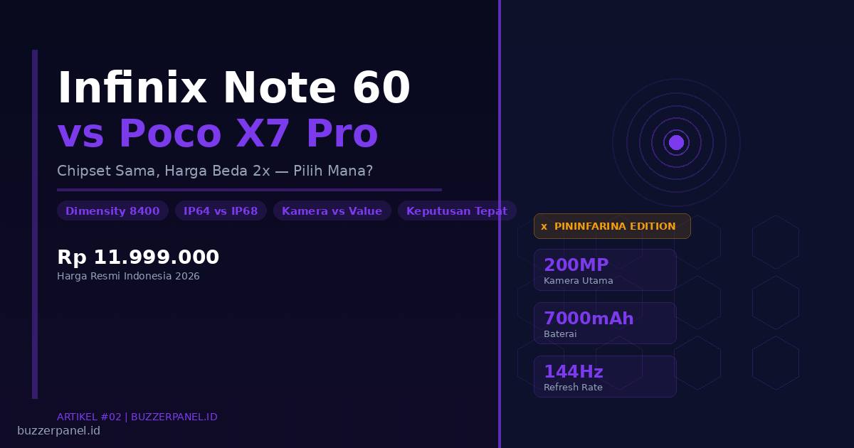 Infinix Note 60 Ultra vs Poco X7 Pro: Mana yang Lebih Worth It di 2026?