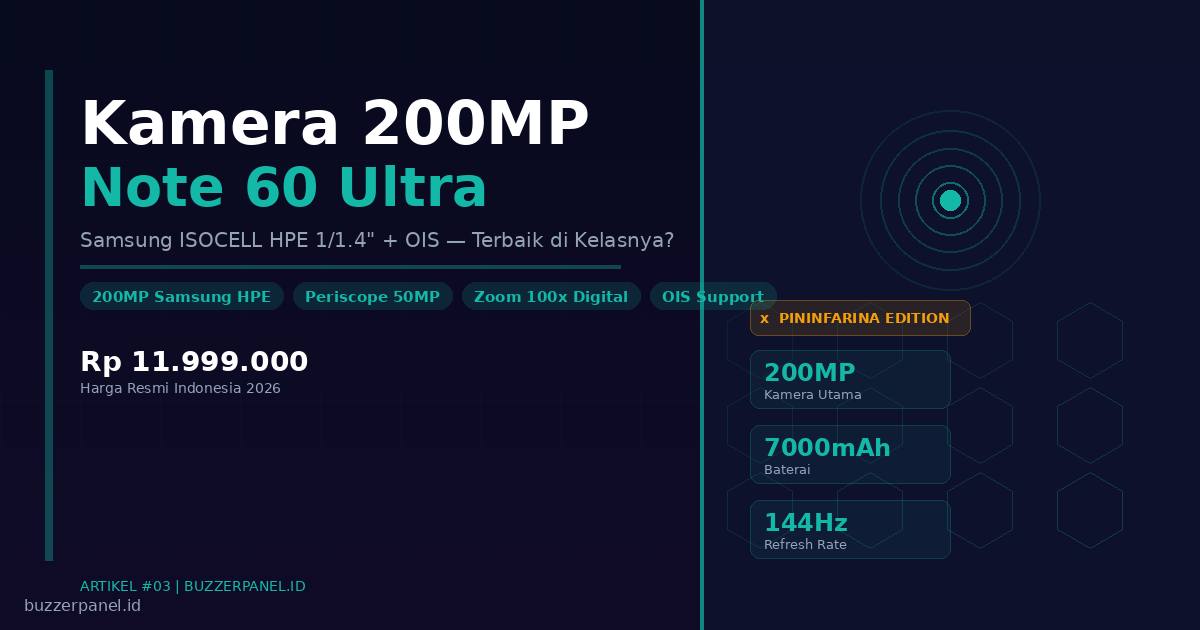 Kamera 200MP Infinix Note 60 Ultra: Seberapa Bagus Hasilnya? (Review Lengkap)