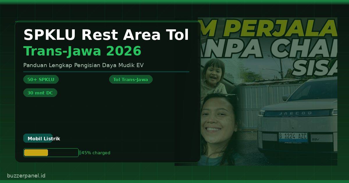 charging mobil listrik rest area