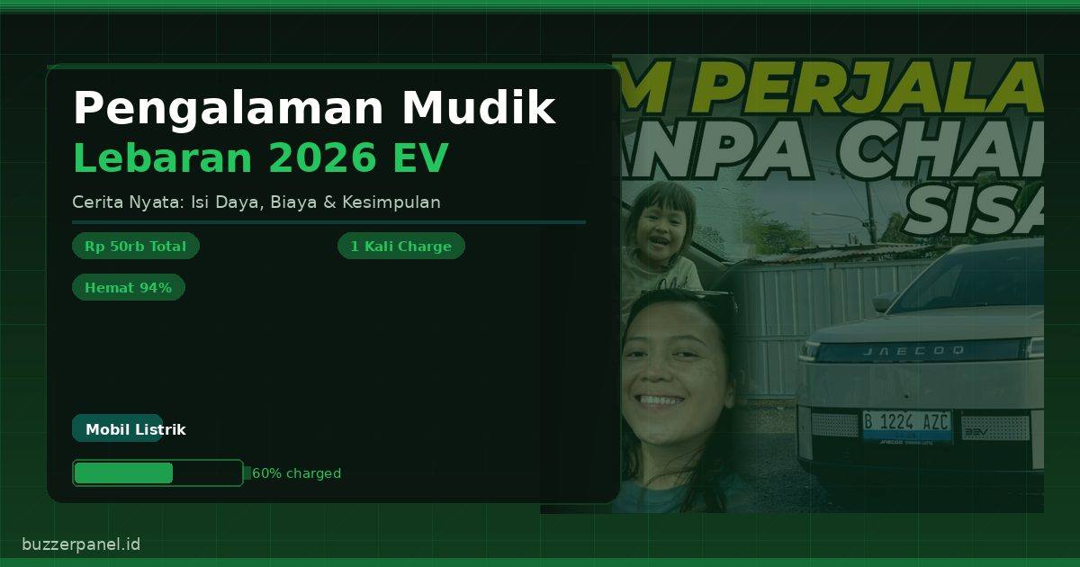 baterai Jaecoo J5 EV saat tiba di tujuan mudik
