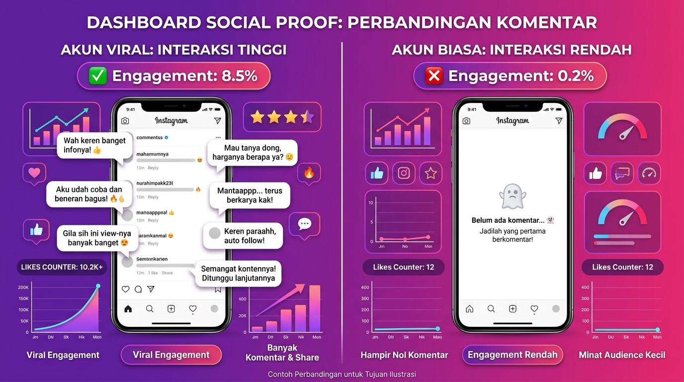 Jasa Komentar Instagram & TikTok: Strategi Social Proof Terbaik 2026