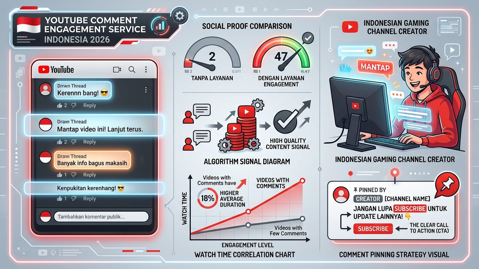 Jasa Komentar YouTube Indonesia 2026: Tingkatkan Engagement dan Kepercayaan Channel