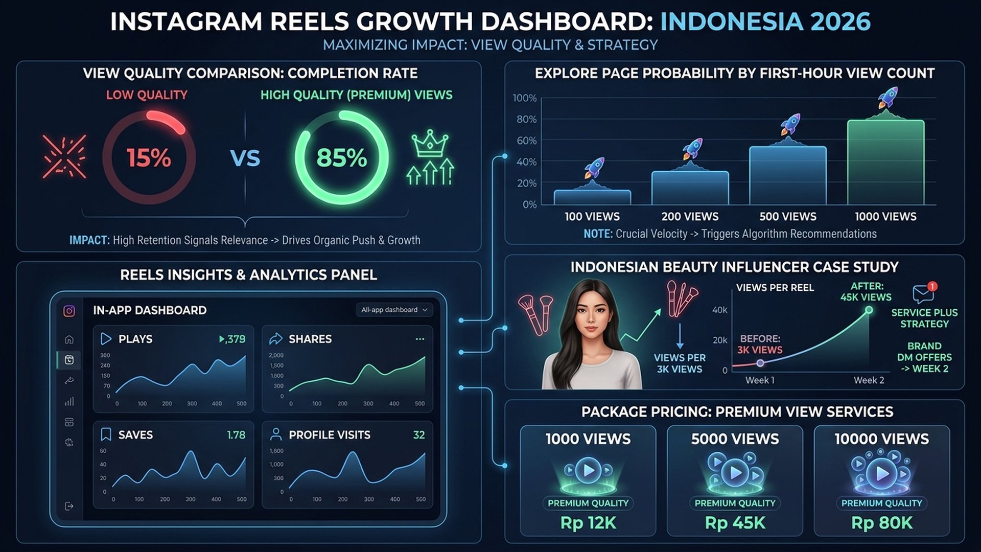 tips strategi views reels instagram viral masuk explore page Indonesia
