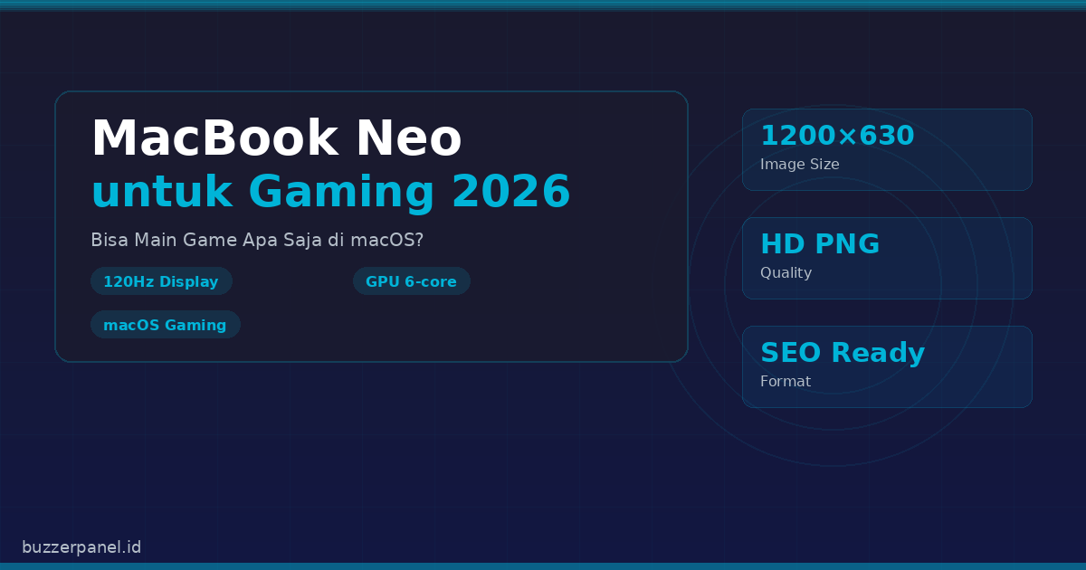 Tabel perbandingan gaming MacBook Neo vs laptop Windows RTX 2026