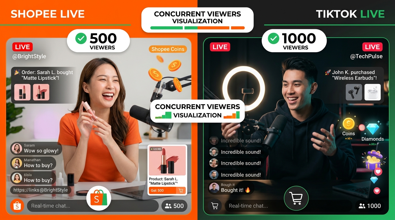 Panel SMM Shopee Live & TikTok Live Viewers Murah 2026: Cara Boost Live Streaming