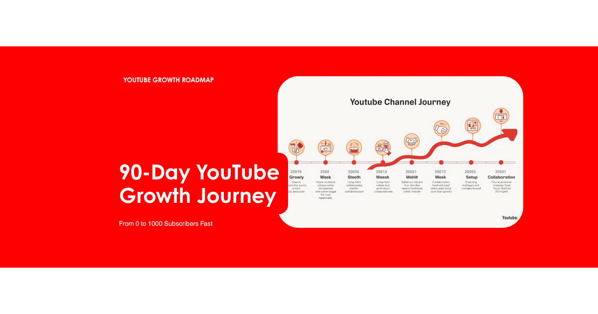 Roadmap 90 hari YouTube 0 ke 1000 subscribers