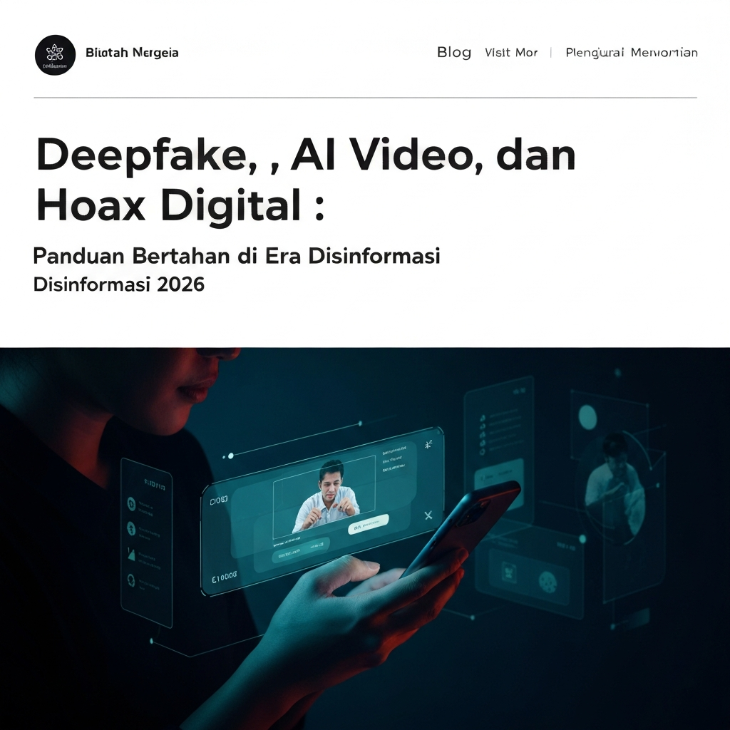 Deepfake, AI Video, dan Hoax Digital: Panduan Bertahan di Era Disinformasi 2026