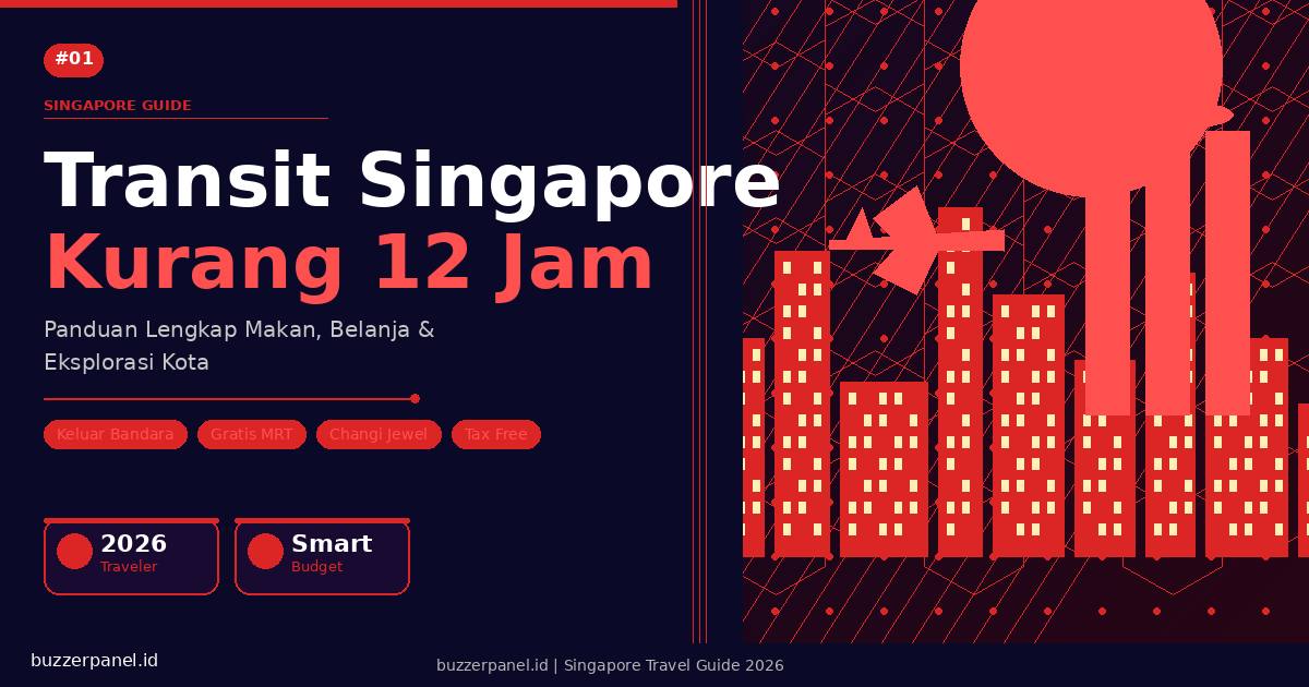 Tips Transit di Singapore Kurang dari 12 Jam: Panduan Lengkap Makan, Belanja & Keluar Bandara