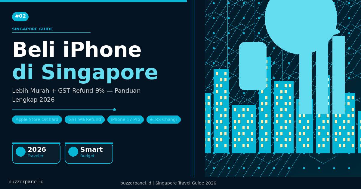 Beli iPhone di Singapore: Lebih Murah + GST Refund 9% — Panduan Lengkap 2026