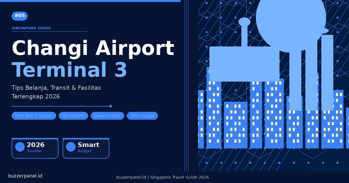 Changi Airport Terminal 3 Singapore: Panduan Lengkap Belanja, Transit & Fasilitas 2026