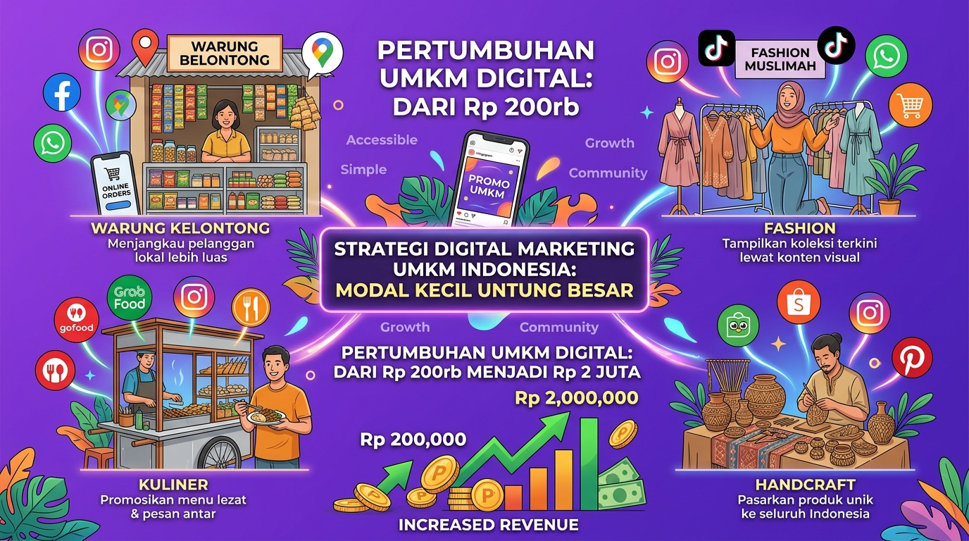 SMM Panel untuk UMKM Indonesia 2026: Strategi Boost Sosmed Bisnis Kecil Modal Minim