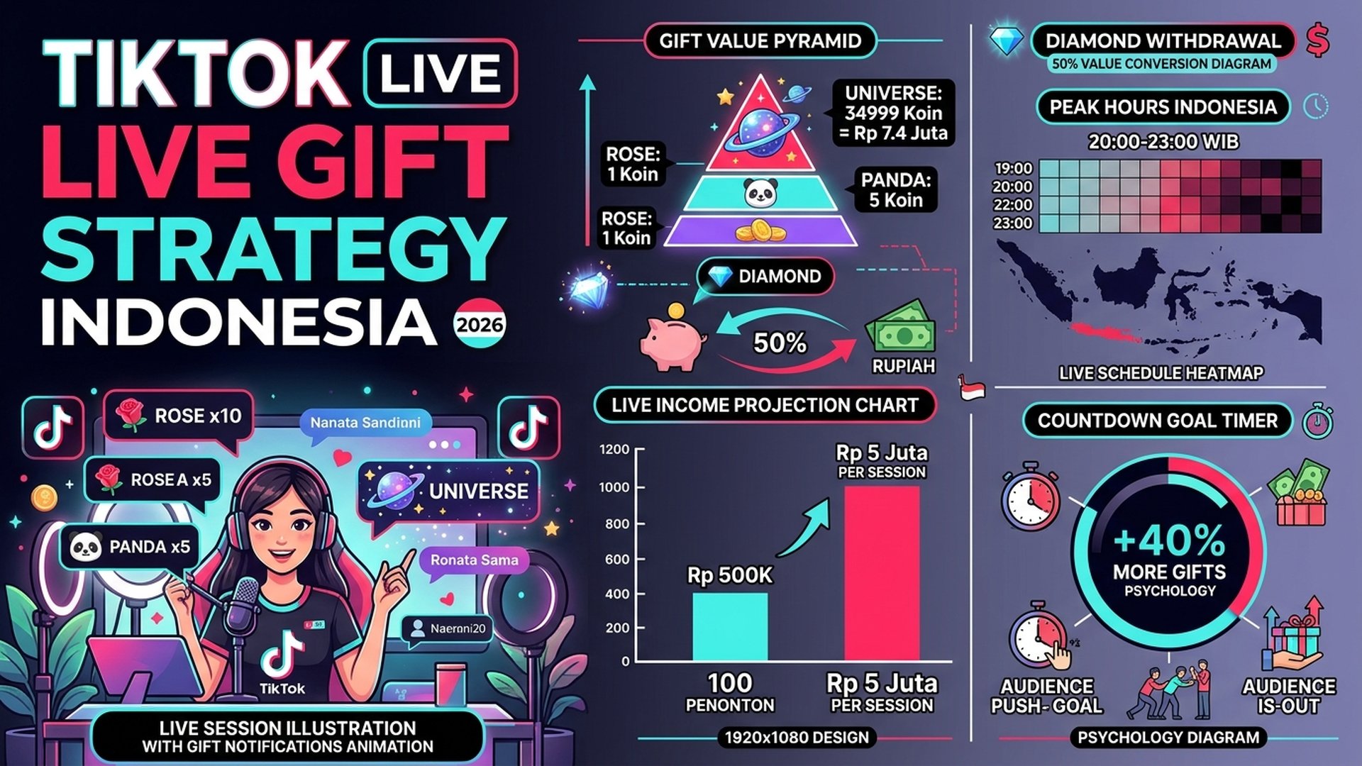 Strategi Live TikTok Dapat Gift dan Penonton Banyak 2026: Panduan Kreator Indonesia