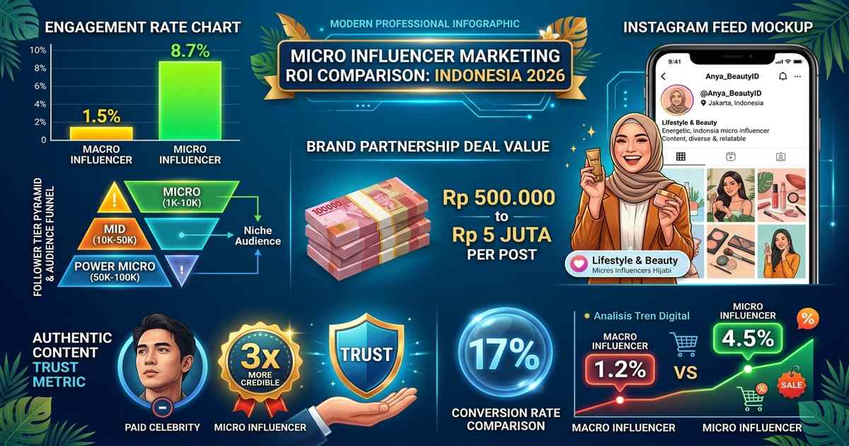 Strategi Micro Influencer Marketing Indonesia 2026: ROI Tinggi dengan Budget Hemat
