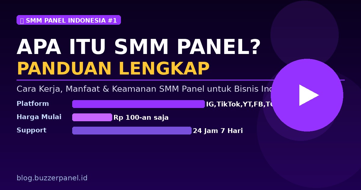 Apa Itu SMM Panel? Panduan Lengkap Cara Kerja dan Manfaatnya untuk Bisnis di Indonesia 2026