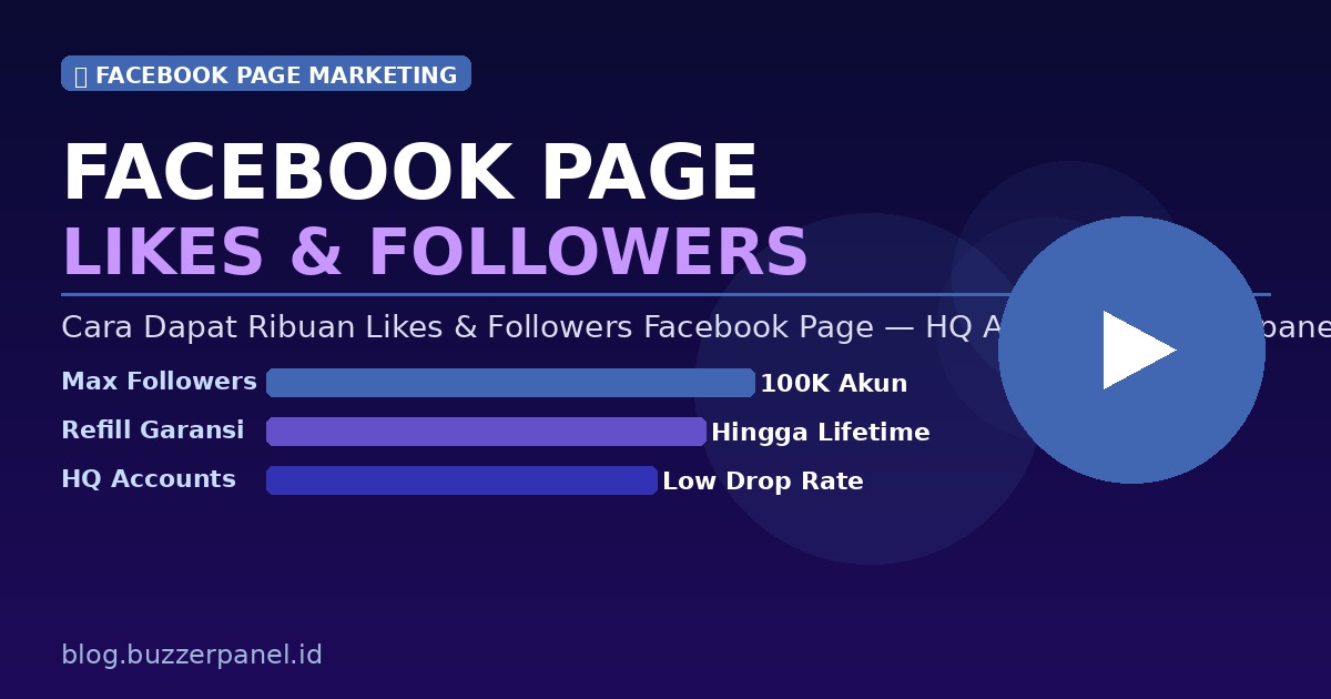 Cara Dapat Likes dan Followers Facebook Page yang Banyak dan Real 2026