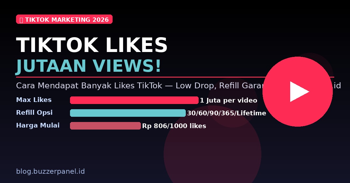 Cara Mendapatkan Banyak Likes TikTok Secara Cepat: Strategi Terbukti 2026