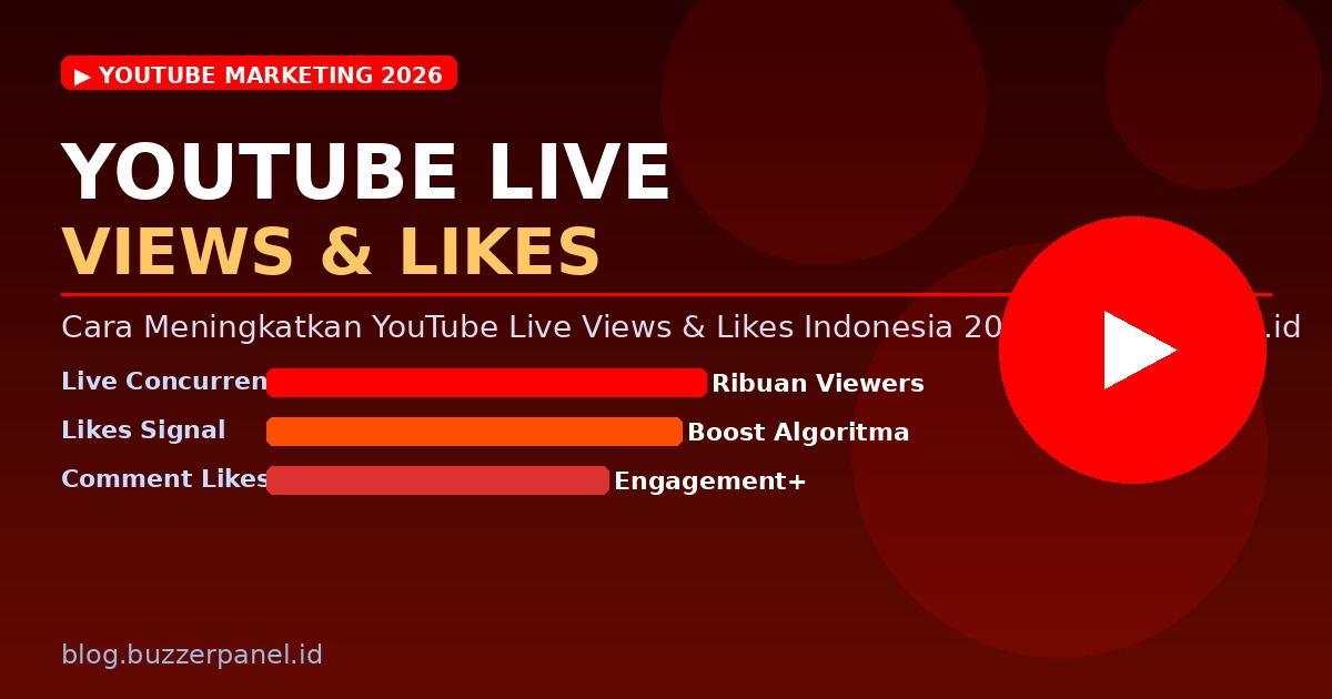 Cara Meningkatkan Likes dan Views YouTube Live Stream Indonesia 2026