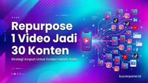 Cara Cross-Platform Repurpose 1 Video Jadi 30 Konten 2026