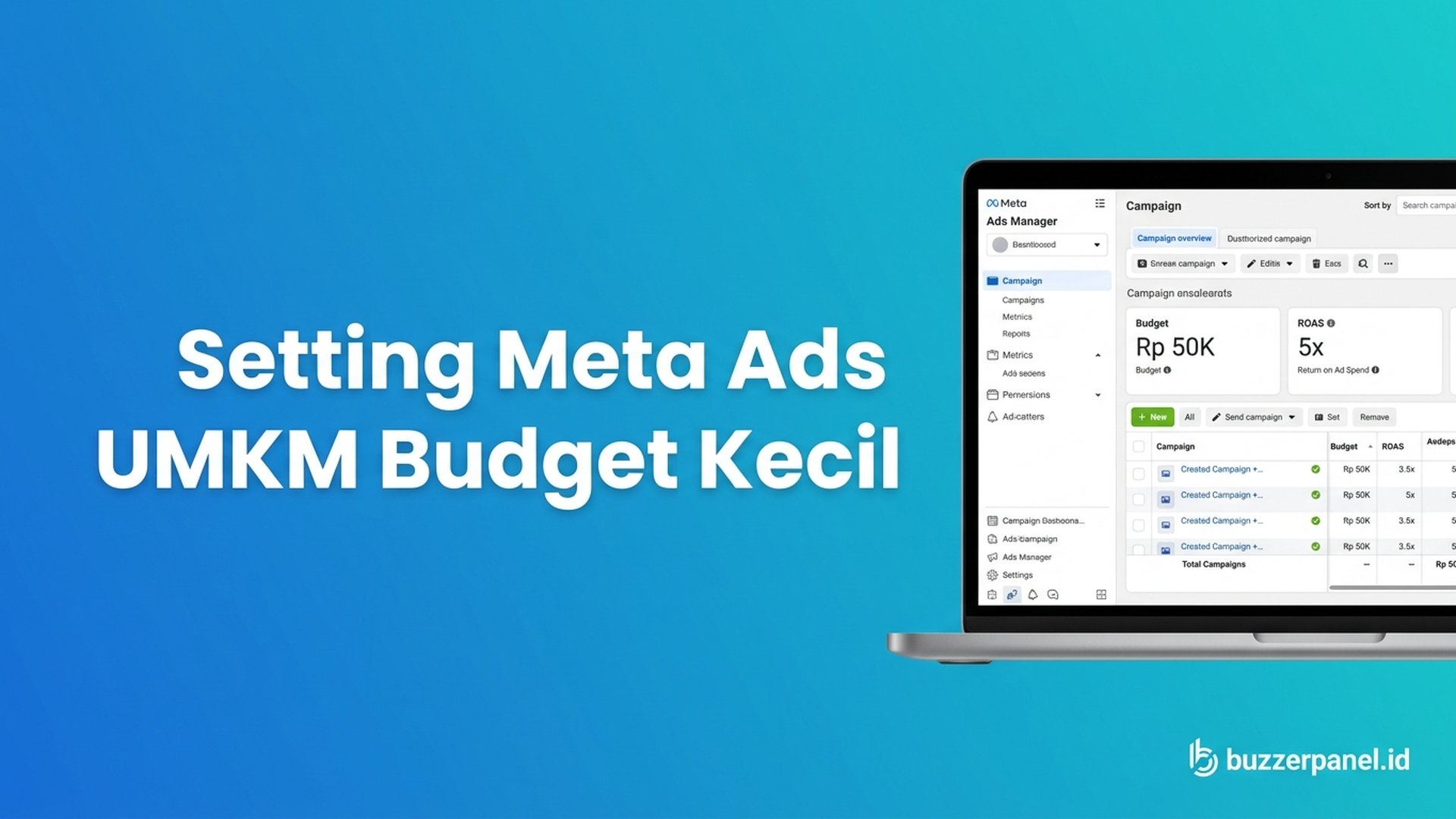 Cara Setting Meta Ads UMKM Budget Kecil 2026: ROAS 5x dengan Rp 50K/hari