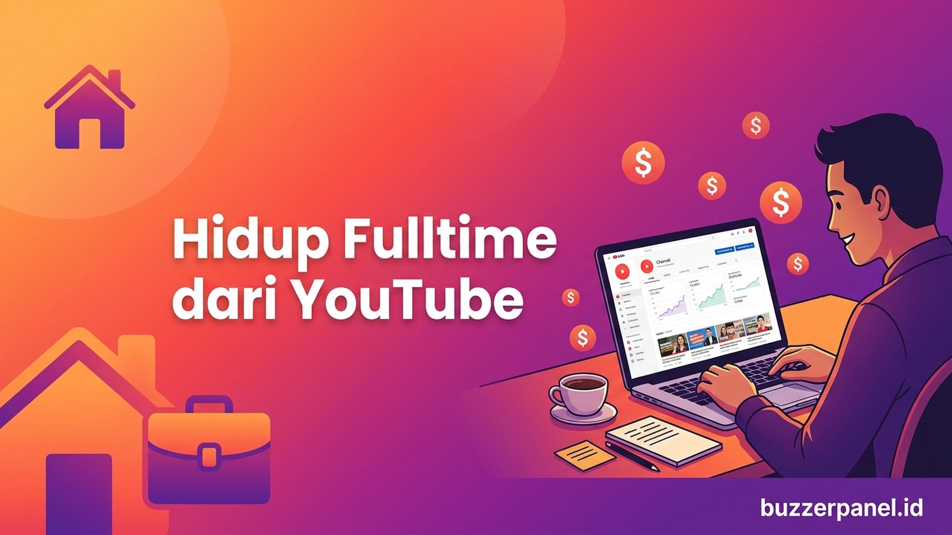 Cara Hidup Fulltime dari YouTube Creator 2026: Roadmap 12 Bulan
