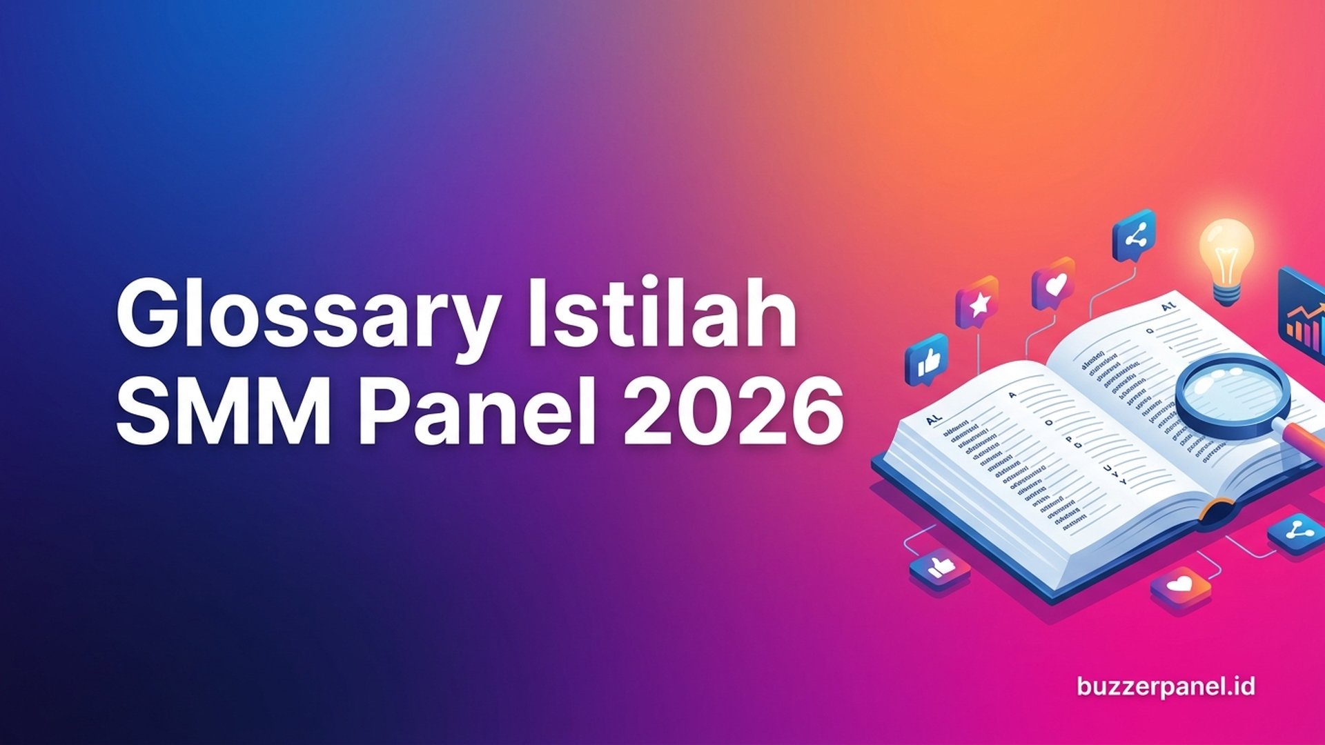 Glossary Istilah SMM Panel 2026: 15 Term Wajib Tahu