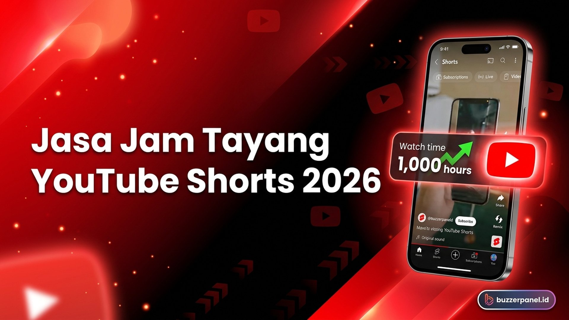 Jasa Jam Tayang YouTube Shorts 2026: Cara Cepat Capai 4000 Watch Hours