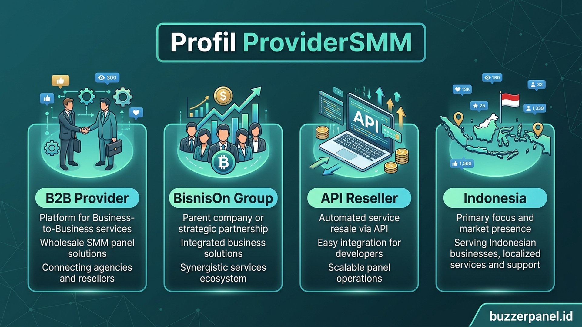 Profil Singkat ProviderSMM | Buzzerpanel.id ProviderSMM infografis profil