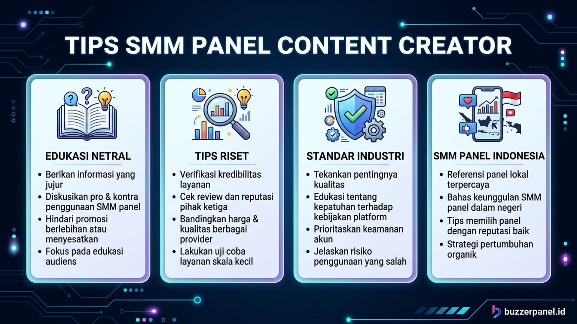 Smm Panel Untuk Content Creator infografis tips