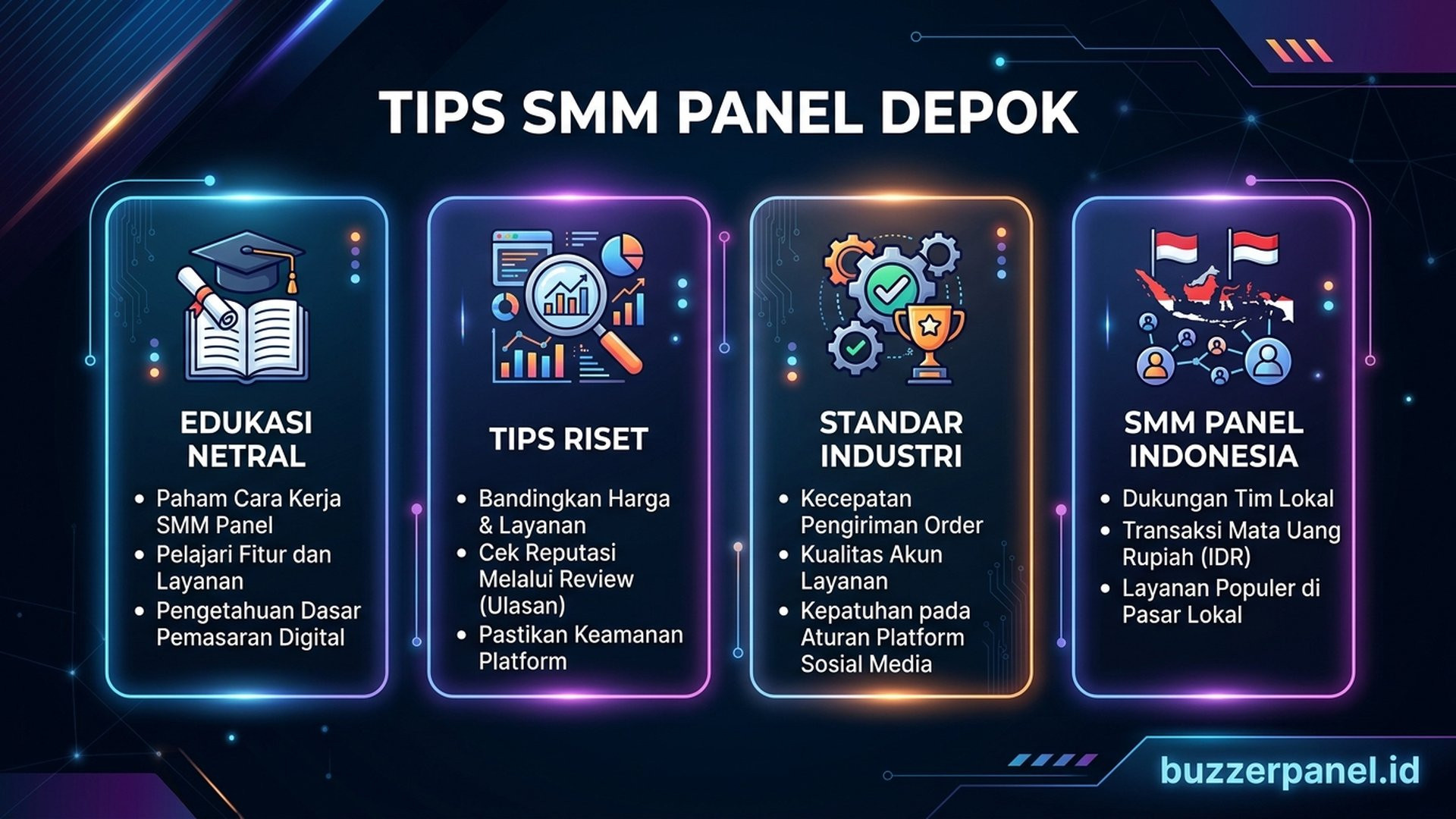 Smm Panel Depok - Tips Evaluasi | Buzzerpanel.id Smm Panel Depok infografis tips