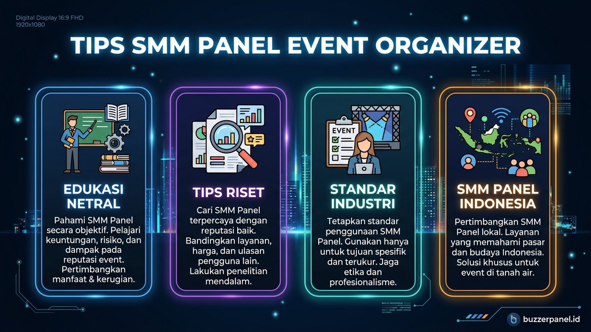 Smm Panel Untuk Event Organizer - Tips Evaluasi | Buzzerpanel.id Smm Panel Untuk Event Organizer infografis tips