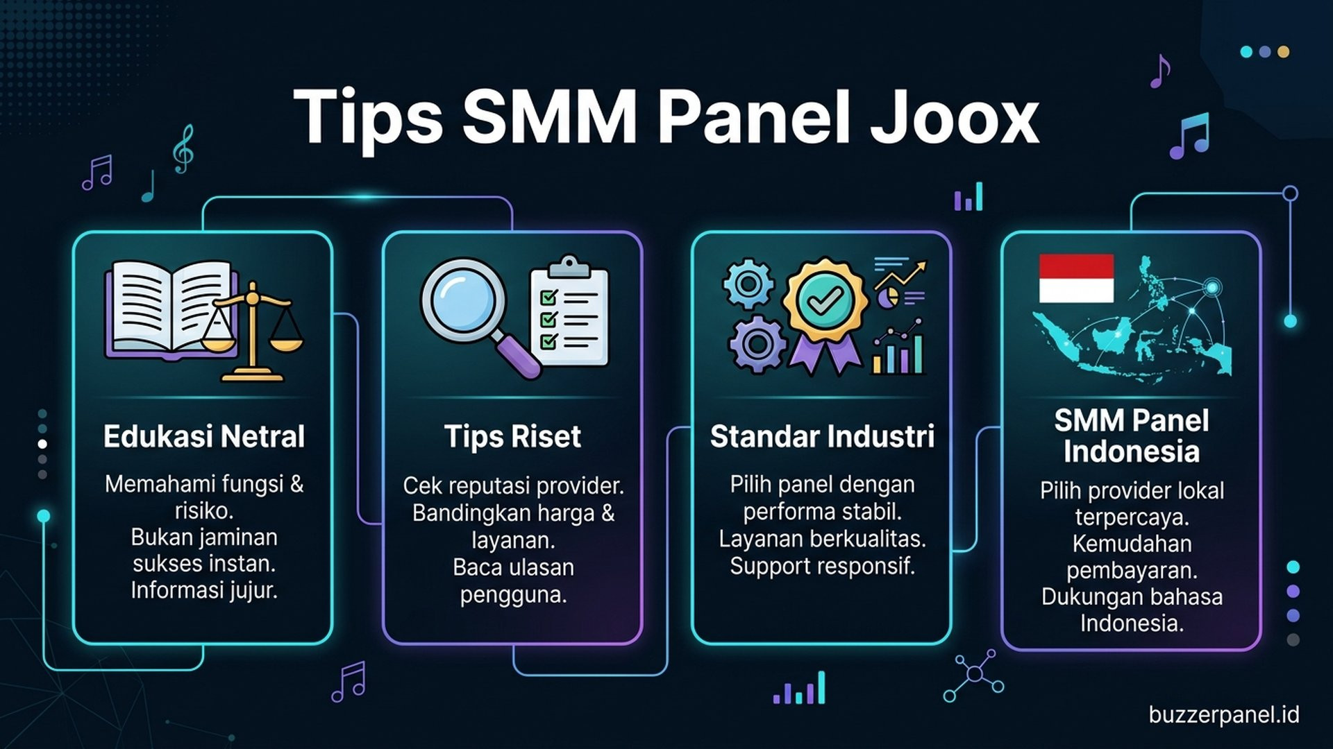 Smm Panel Joox - Tips Evaluasi | Buzzerpanel.id Smm Panel Joox infografis tips